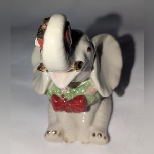 Lenox Mini Classic Holiday Elephant Figurine Yuletide Elephant
